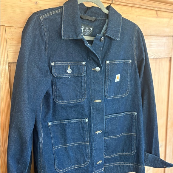 Carhartt Women's Relaxed Mid Weight Denim Jacket - Picture 2 of 5